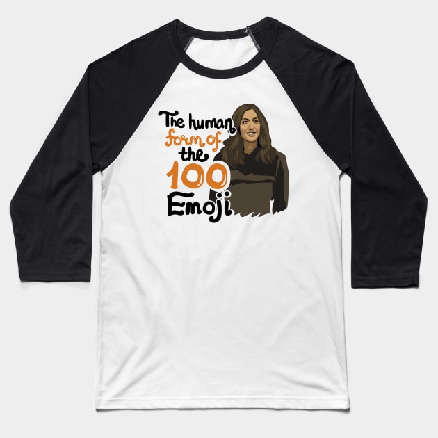 Gina Linetti The Human Form of the 100 Emoji Baseball T-Shirt by KsuAnn